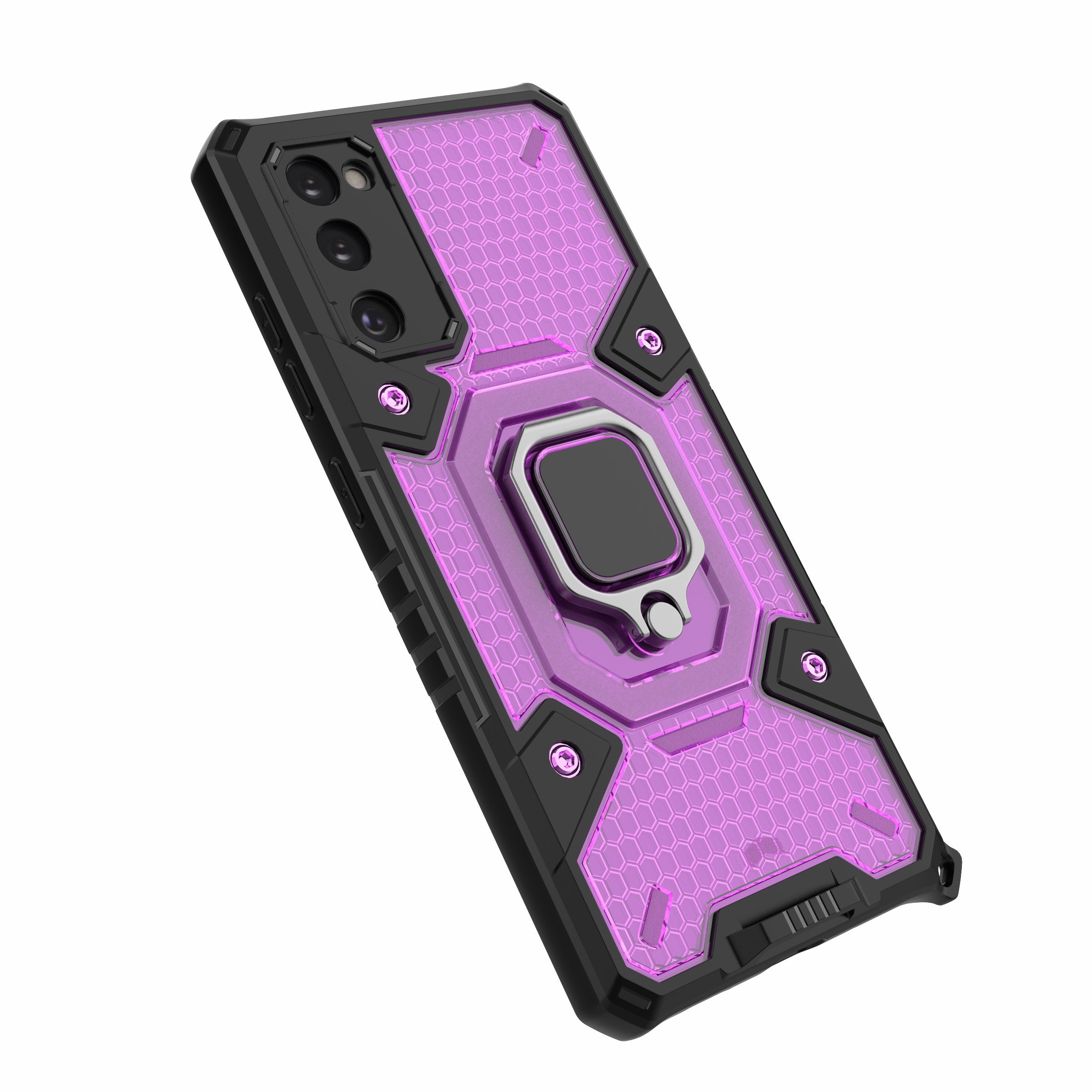 Tough Heavy PC+TPU Hybrid Kickstand Protective Phone Case with Holder Grip Magnetic Metal for Samsung Galaxy S20 FE 2022/S20 FE 4G/S20 FE 5G/S20 Lite - Purple Tough Heavy PC+TPU Hybrid Kickstand Protective Phone Case with Holder Grip Magnetic Metal for Samsung Galaxy S20 FE 2022/S20 FE 4G/S20 FE 5G/S20 Lite - Purple